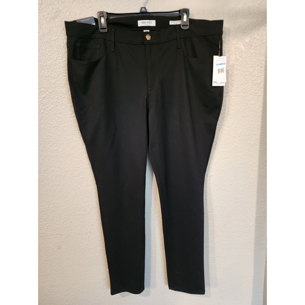 Nine West Dress Pants, NWT, Black,  Mid-Rise Skinny, Size 18W,‎ Slacks, Trousers